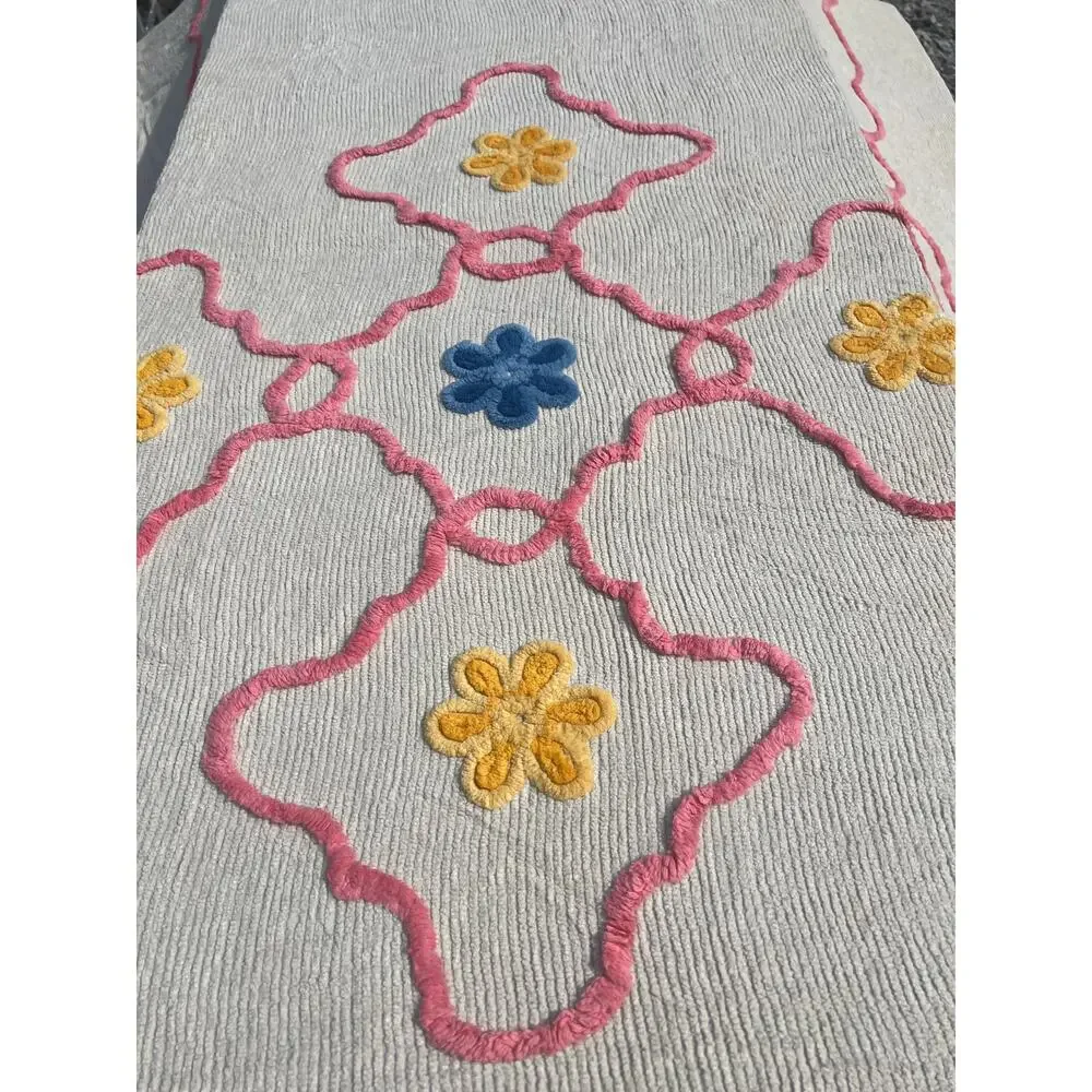 Vintage Chenille Bedspread Full Tufted Bedding Floral Cottagecore MCM - Picture 7 of 12